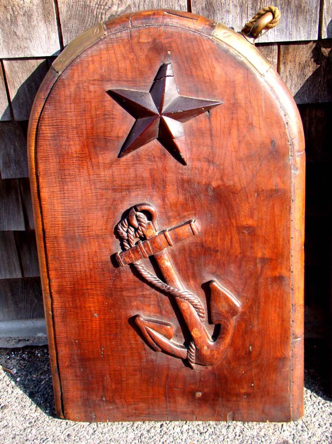 A RARE pair of American Ship's Gangway side railing boards circa 1820-1850 — image 2